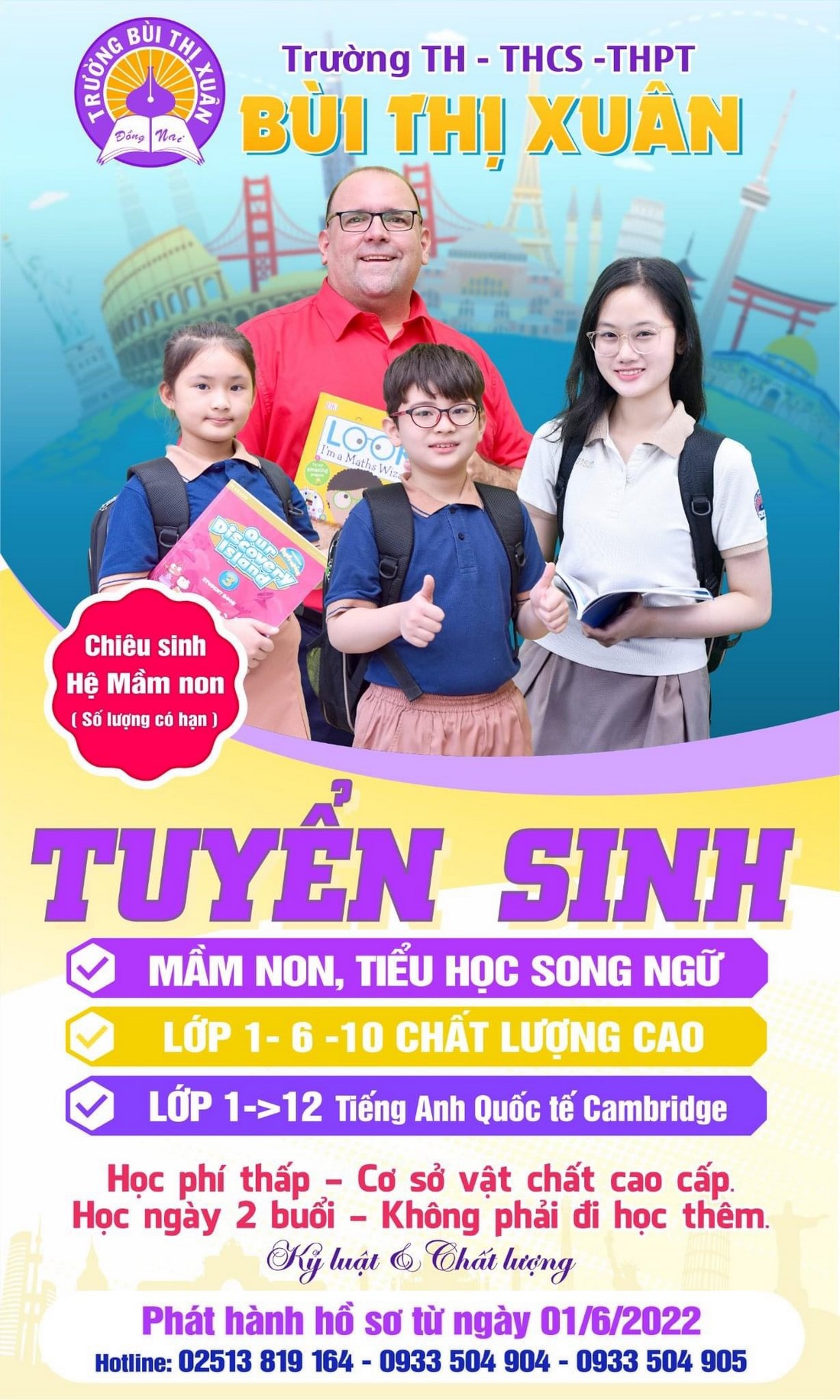 Trường TH - THCS - THPT Bùi Thị Xuân - Biên Hoà Tuyển Sinh 2022
